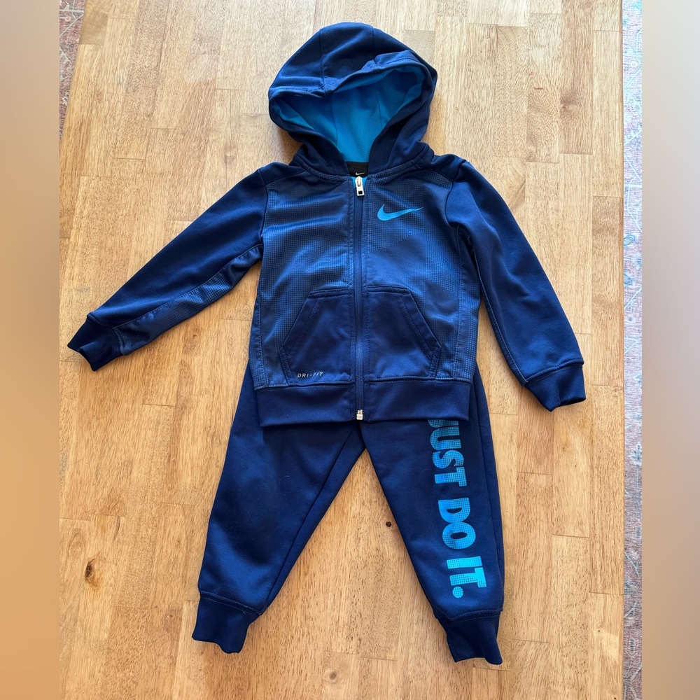 Nike track suit.